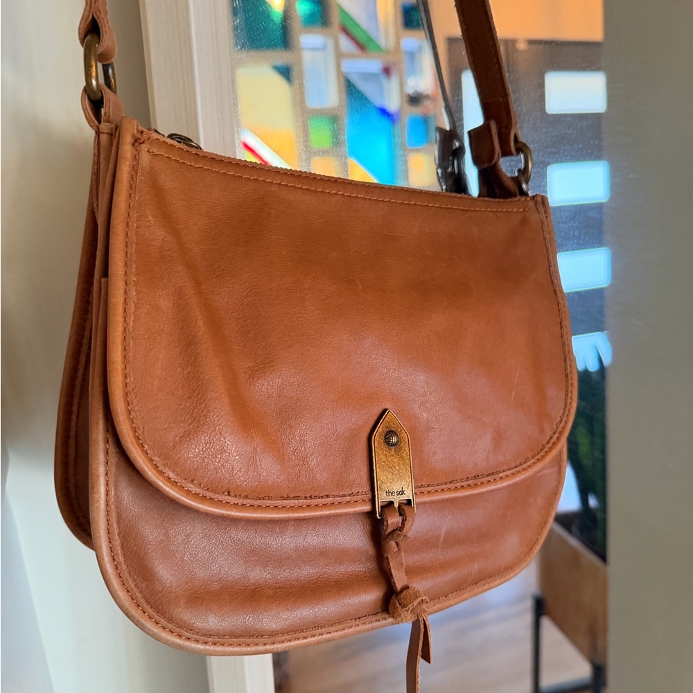 The Sak Playa genuine Leather Crossbody Bag
